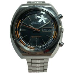 ◎◎ SEIKO セイコー 5 SPORTS Speed-Timer スピードタイマー 7017-6000 ブラック 腕時計 自動巻き 現状渡し Bランク