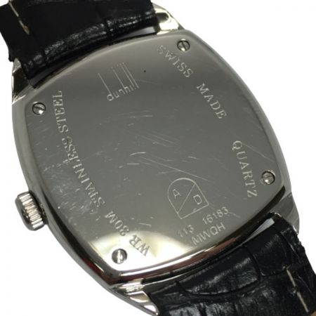 ◎◎ dunhill ダンヒル 113 センテナリー クォーツ 腕時計 スモールセコンド 30m防水 ベルト社外品 Cランク