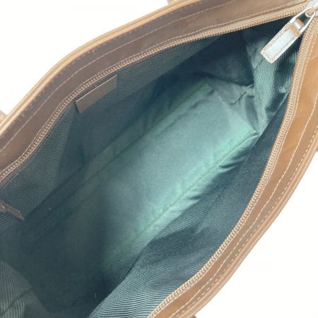  GUCCI グッチ GGキャンバス×レザー トートバッグ ハンドバッグ  002･1119 ブラウン