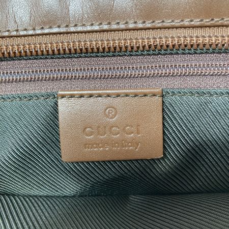  GUCCI グッチ GGキャンバス×レザー トートバッグ ハンドバッグ  002･1119 ブラウン