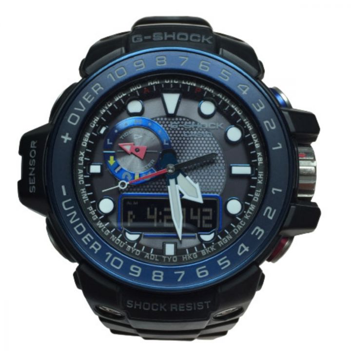 CASIO カシオ G-SHOCK ガルフマスター 電波ソーラー腕時計 GWN-1000B｜中古｜なんでもリサイクルビッグバン