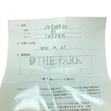  OLIVER PEOPLES オリバーピープルズ サングラス 51□20 145 OV5298SU ブラック 14538K