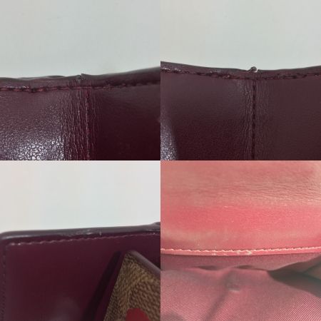  COACH コーチ スモール フラップ ウォレット シグネチャー キャンバス スキャッタード アップル プリント 87710 ブラウン