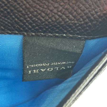  BVLGARI ブルガリ ブルガリ・ブルガリ 長財布 30398 ブラック x シルバー x ブルー