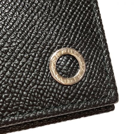  BVLGARI ブルガリ ブルガリ・ブルガリ 長財布 30398 ブラック x シルバー x ブルー