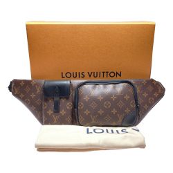 ◎◎ LOUIS VUITTON ルイヴィトン モノグラム・マカサー クリストファー バムバッグ M45337 ボディバッグ 箱付き Aランク