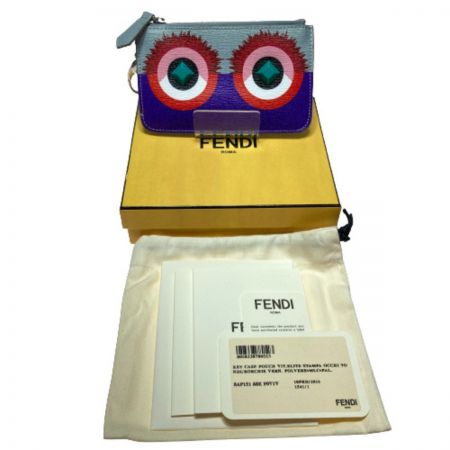  FENDI フェンディ モンスタークレヨンズ コインパース 8AP151 88E コインケース 小銭入れ キーケース ポーチ