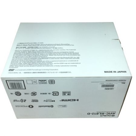  Pioneer パイオニア carrozzeria カロッツェリア サイバーナビ カーナビゲーション AVIC-RL812-D 楽ナビ メモリーナビ