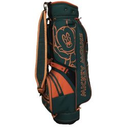 ◎◎  Disney ディズニー Mickey ミッキー キャディバッグ 9型 6分割 グリーン/オレンジ Cランク