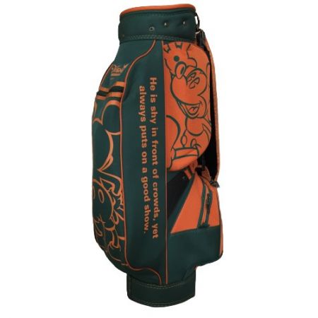   Disney ディズニー Mickey ミッキー キャディバッグ 9型 6分割 グリーン/オレンジ