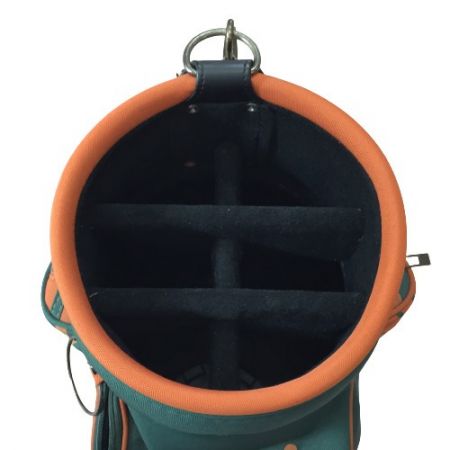   Disney ディズニー Mickey ミッキー キャディバッグ 9型 6分割 グリーン/オレンジ