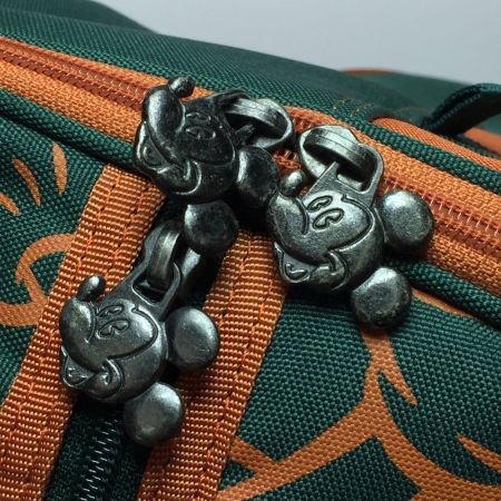   Disney ディズニー Mickey ミッキー キャディバッグ 9型 6分割 グリーン/オレンジ