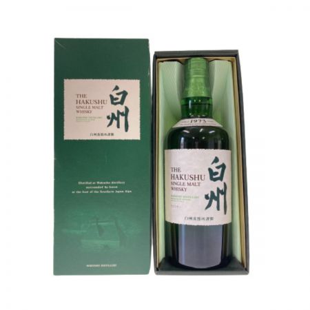 【北海道内限定発送】 SUNTORY サントリー 白州蒸留所 シングルモルトウイスキー 白州 43％ 700ml 箱付き 未開栓