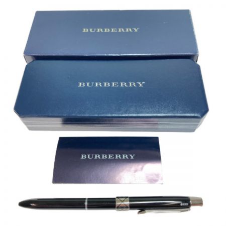  BURBERRY バーバリー イズリントンシリーズ 黒軸 複合筆記具 ブラック ボールペン(赤黒) シャープペンシル(0.5)