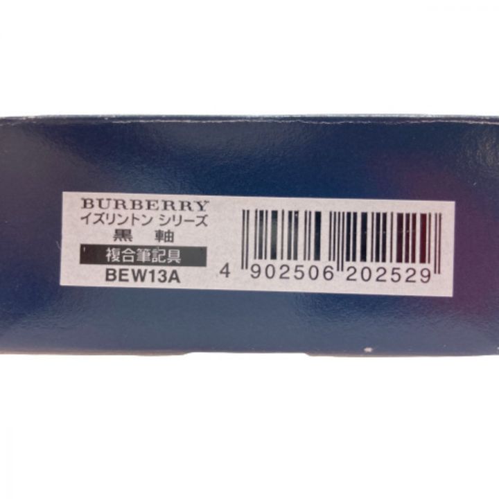 BURBERRY バーバリー イズリントンシリーズ 黒軸 複合筆記具 ブラック ボールペン(赤黒)  シャープペンシル(0.5)｜中古｜なんでもリサイクルビッグバン