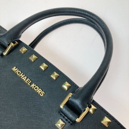  MICHAEL KORS マイケルコース 2WAYショルダーバッグ ハンドバッグ スタッズ ブラック