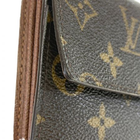  LOUIS VUITTON ルイヴィトン モノグラム ポシェット・ポルトモネクレディ M61726 ブラウン 長財布