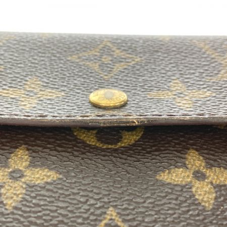  LOUIS VUITTON ルイヴィトン モノグラム ポシェット・ポルトモネクレディ M61726 ブラウン 長財布