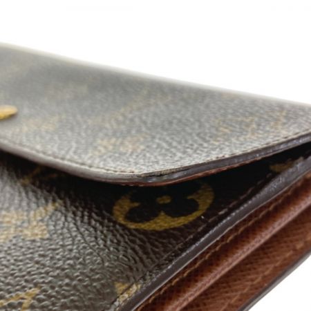  LOUIS VUITTON ルイヴィトン モノグラム ポシェット・ポルトモネクレディ M61726 ブラウン 長財布