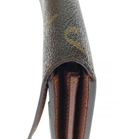  LOUIS VUITTON ルイヴィトン モノグラム ポシェット・ポルトモネクレディ M61726 ブラウン 長財布