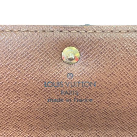  LOUIS VUITTON ルイヴィトン モノグラム ポシェット・ポルトモネクレディ M61726 ブラウン 長財布