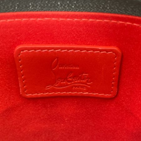  Christian Louboutin クリスチャンルブタン Loubilab ルビラブ ポシェット ブラック x レッド