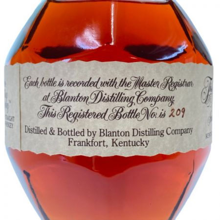  Blantons ケンタッキー ストレート バーボン ウイスキー 46.5％ 750ml 箱付き 未開栓