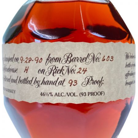  Blantons ケンタッキー ストレート バーボン ウイスキー 46.5％ 750ml 箱付き 未開栓