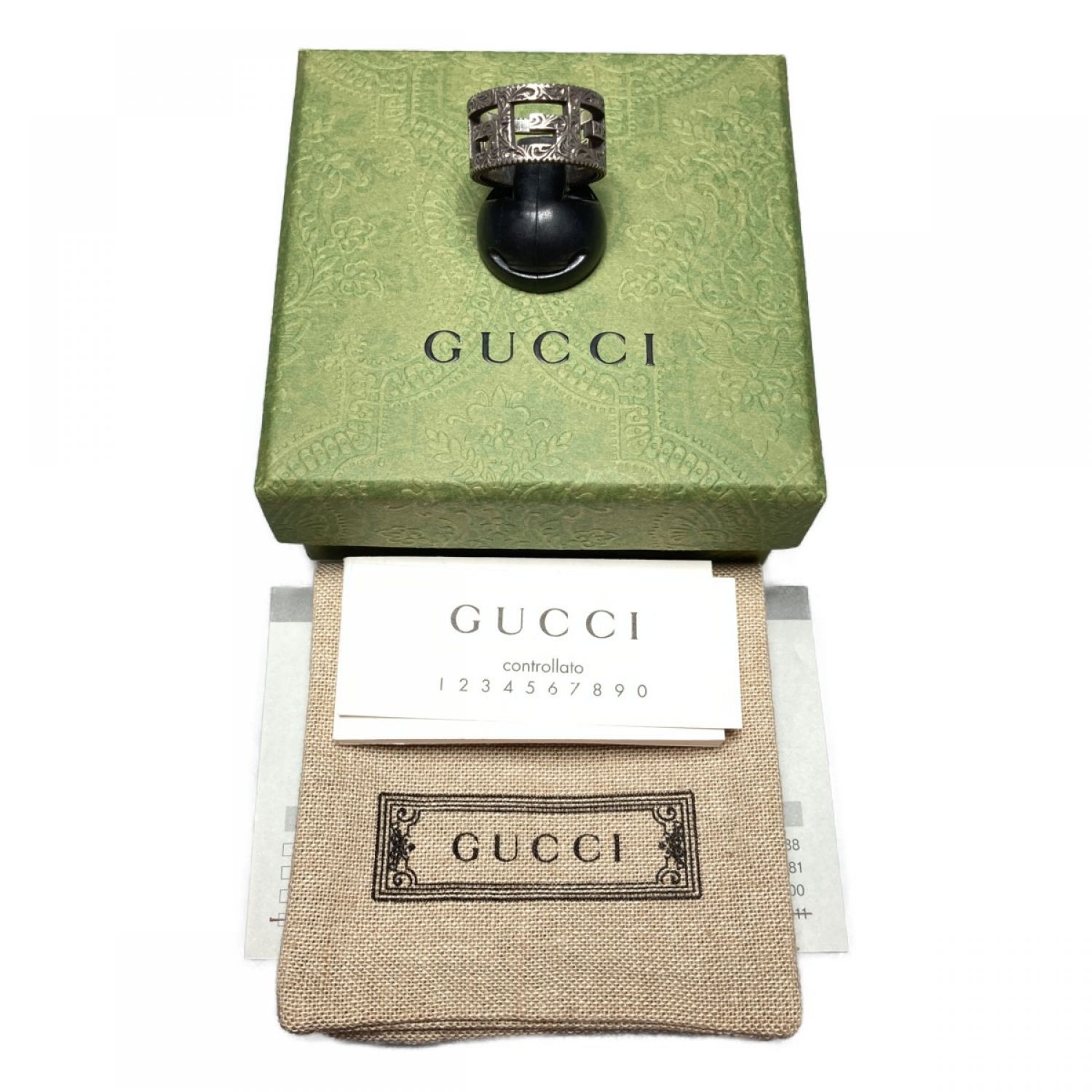 ◎◎GUCCI グッチ スクエアG シルバー リング 11号 SILVER925 箱、布袋