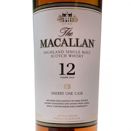  The MACALLAN マッカラン シェリー オーク 12年 シングルモルト スコッチ ウイスキー 40％ 700ml 未開栓