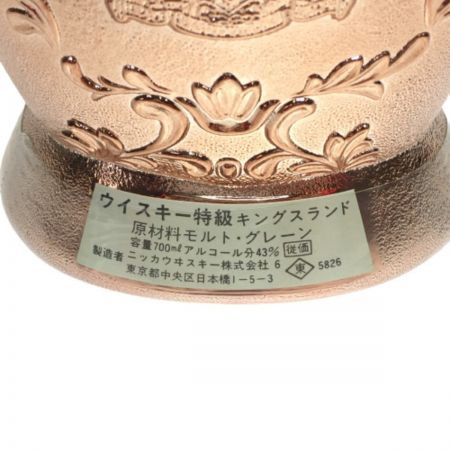 北海道内限定発送】 NIKKA WHISKY ニッカウイスキー キングスランド 甲冑 鎧 43% 700ml 箱無  未開栓｜中古｜なんでもリサイクルビッグバン