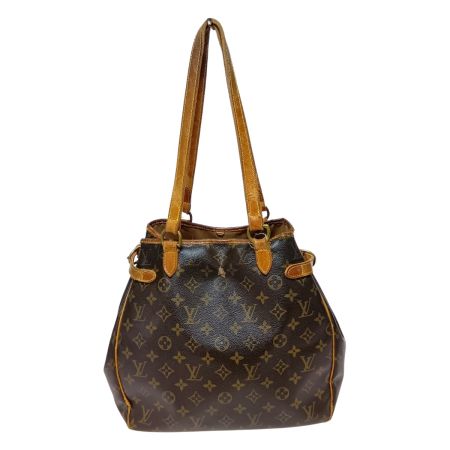  LOUIS VUITTON ルイヴィトン モノグラム バティニョール ヴェルティカル トート ショルダーバッグ M51153 ブラウン ジャンク品