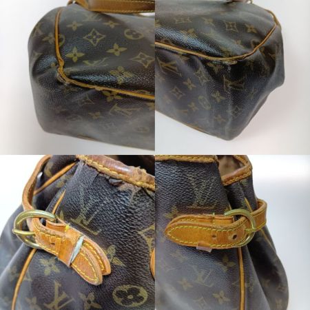 LOUIS VUITTON ルイヴィトン モノグラム バティニョール ヴェルティカル トート ショルダーバッグ M51153 ブラウン ジャンク品
