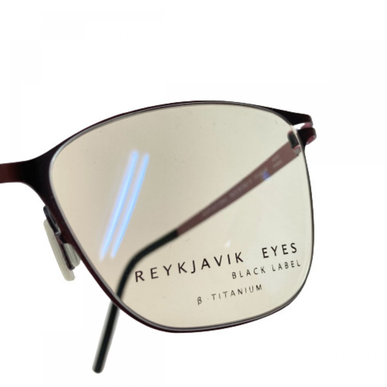 ◎◎REYKJAVIK EYES BLACK LABEL 眼鏡 β TITANIUM FREYR Col 3 イタリア製 ピンク系