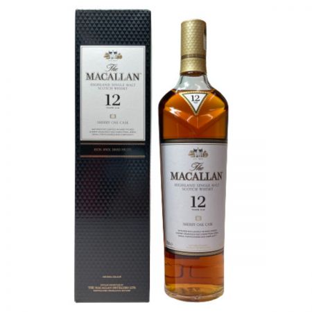  The MACALLAN ザ マッカラン シェリー オーク 12年 シングルモルト スコッチ ウイスキー 40％ 700ml 未開栓