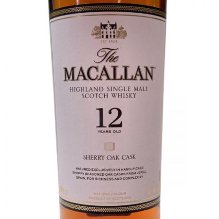  The MACALLAN ザ マッカラン シェリー オーク 12年 シングルモルト スコッチ ウイスキー 40％ 700ml 未開栓