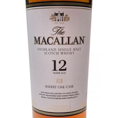  The MACALLAN ザ マッカラン シェリー オーク 12年 シングルモルト スコッチ ウイスキー 40％ 700ml 未開栓