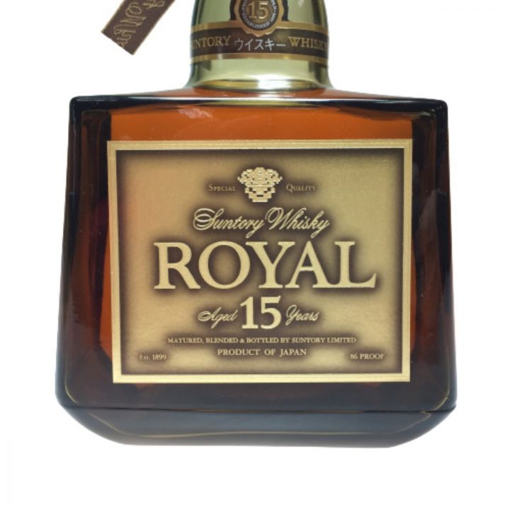 北海道内限定発送】 ROYAL サントリーローヤル ウイスキー ローヤル15年 ゴールドラベル 750ml 43度 箱付 未開栓  未開栓｜中古｜なんでもリサイクルビッグバン