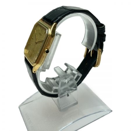  SEIKO セイコー DOLCE ドルチェ 18KT クォーツ 腕時計 8J41-5010 ゴールド x ブラック