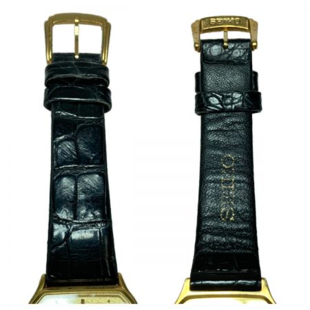  SEIKO セイコー DOLCE ドルチェ 18KT クォーツ 腕時計 8J41-5010 ゴールド x ブラック