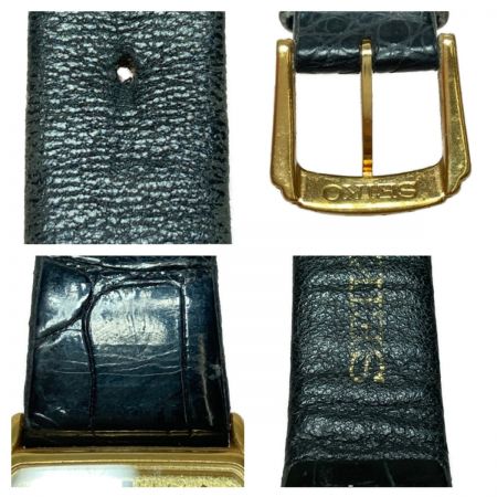  SEIKO セイコー DOLCE ドルチェ 18KT クォーツ 腕時計 8J41-5010 ゴールド x ブラック