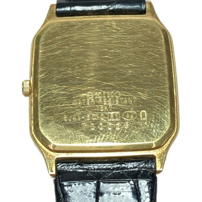 中古】 SEIKO セイコー DOLCE ドルチェ 18KT クォーツ 腕時計 8J41