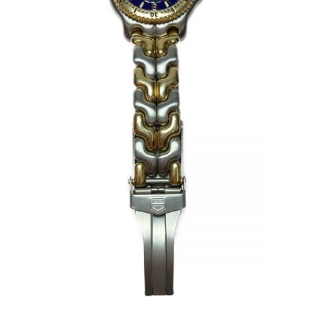  TAG HEUER タグホイヤー クロノメーター 自動巻き 腕時計 WG5221-P0 ネイビー x ゴールド x シルバー