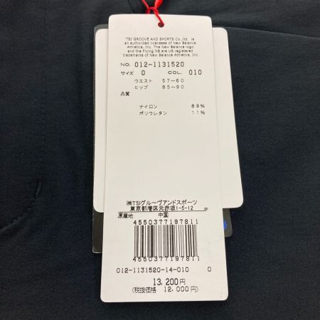  new balance ニューバランス ゴルフウェア パンツ サイズ0 012-1131520 ブラック 010 ゴルフウエア