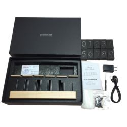 ◎◎ RAINBOW TIME ニキシー管風置き時計 木製  RGB LEDデジタル時計 Sランク