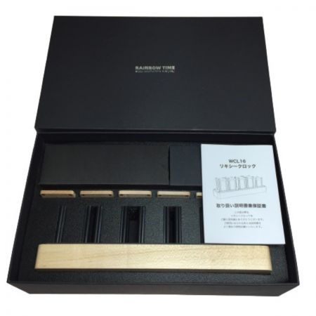  RAINBOW TIME ニキシー管風置き時計 木製  RGB LEDデジタル時計