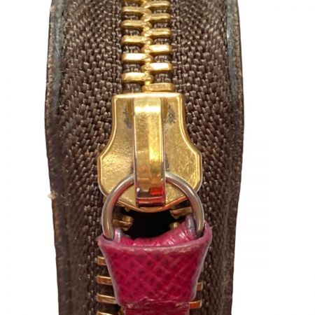  LOUIS VUITTON ルイヴィトン モノグラム ポルトフォイユクレマンス フューシャ M60742 ワインレッド 長財布