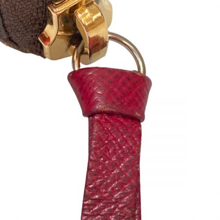  LOUIS VUITTON ルイヴィトン モノグラム ポルトフォイユクレマンス フューシャ M60742 ワインレッド 長財布