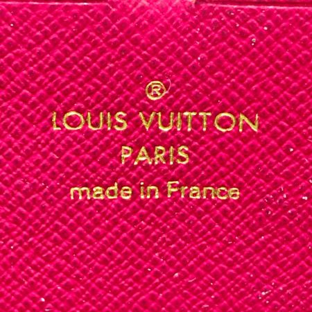  LOUIS VUITTON ルイヴィトン モノグラム ポルトフォイユクレマンス フューシャ M60742 ワインレッド 長財布