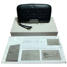 中古】 JIMMY CHOO ジミーチュウ ラウンドファスナー長財布 GTA 173